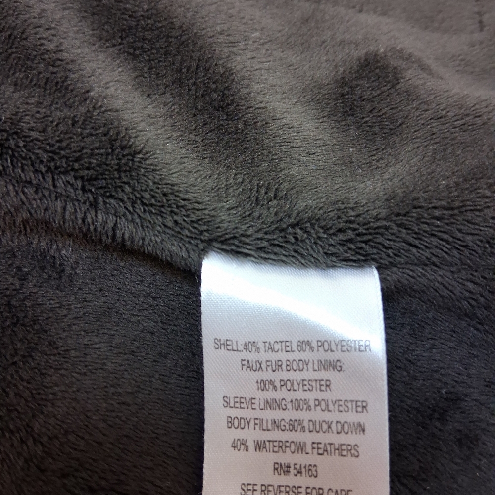 Calvin Klein Women's Metallic Gray Puffer Jacket Women Size L - Picture 6 of 12